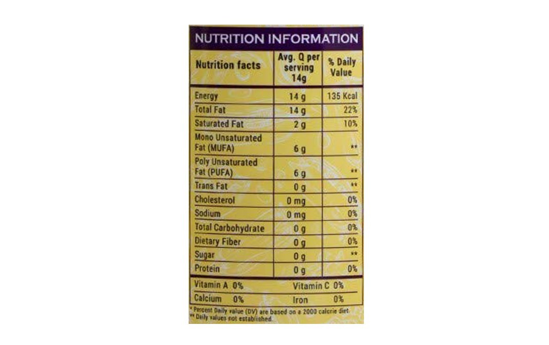 Azafran Organic Sesame Oil Kachi Ghani Cold Pressed   Plastic Bottle  1 litre